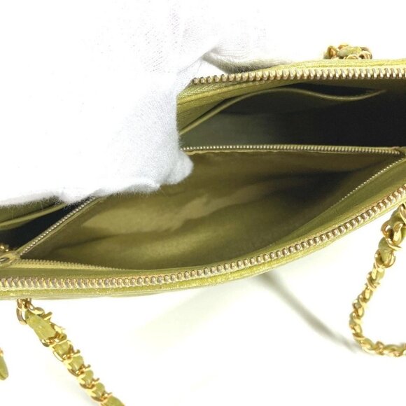 CHANEL vintage Matelasse Double Chain Tote Bag Quilted Shoulder Bag - Picture 7 of 16